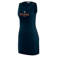 Women's WEAR by Erin Andrews x Gracie Hunt Navy Chicago Bears Ribbed Tank Dress