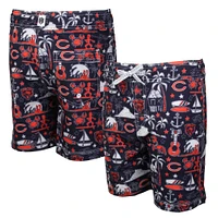 Maillot de bain Luau bleu marine des Chicago Bears Wes & Willy pour jeunes