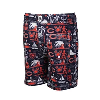 Maillot de bain Luau bleu marine des Chicago Bears Wes & Willy pour jeunes