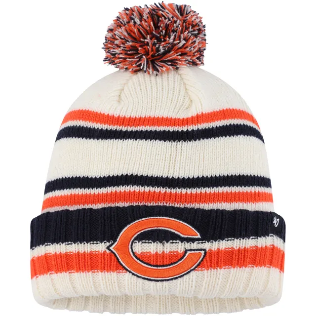 Chicago Bears '47 Youth Boondock Cuffed Knit Hat with Pom - Navy