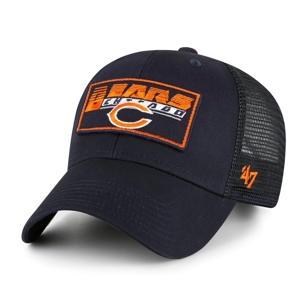 Casquette réglable Chicago Bears Levee MVP Trucker '47 bleu marine pour jeune