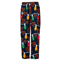 Youth Chicago Bears Two-Piece Garland Holiday Long Sleeve Pajama Set