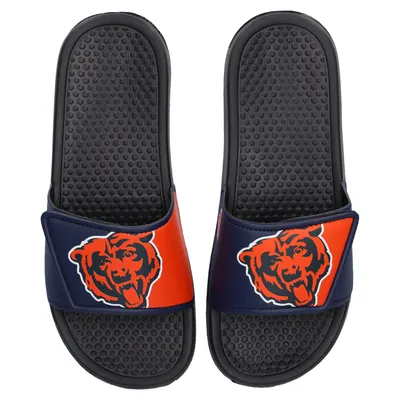 Chicago Bears FOCO Youth Colorblock Big Logo Legacy Slide Sandals