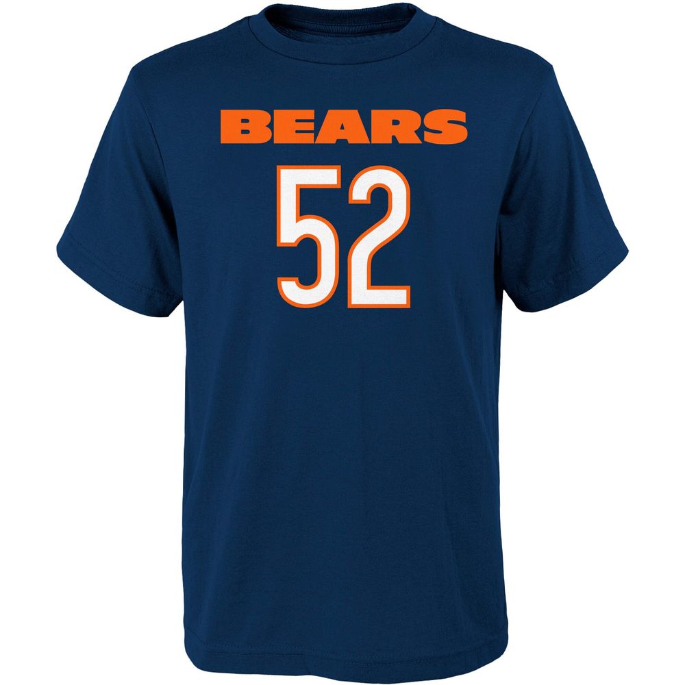 Youth Khalil Mack Navy Chicago Bears Name & Number Player T-Shirt