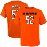 Youth Khalil Mack Orange Chicago Bears Mainliner Player Name & Number  T-Shirt