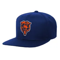 Youth Mitchell & Ness Black Chicago Bears Times Up Precurved Trucker  Adjustable Hat