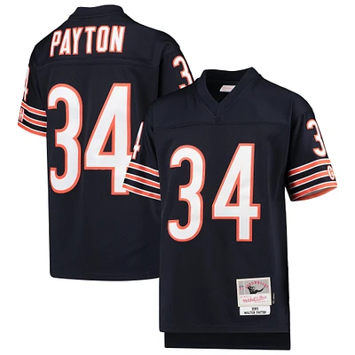 Maillot de joueur retraité Mitchell & Ness Walter Payton Navy Chicago Bears 1985 Legacy pour jeune