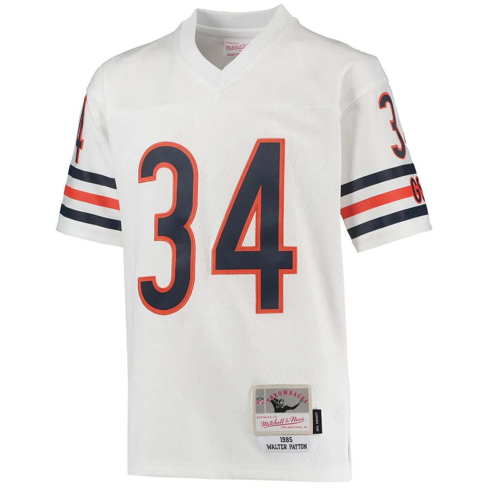 Youth Mitchell Ness Walter Payton White Chicago Bears 1985