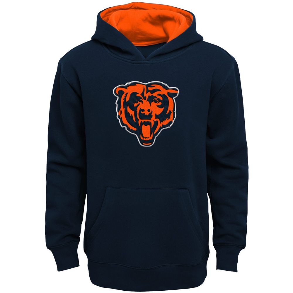 Youth Navy Chicago Bears Fan Gear Prime Pullover Hoodie