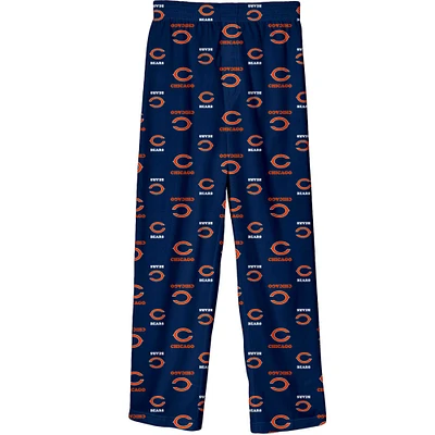 Pantalon de pyjama imprimé couleur l'équipe Chicago Bears bleu marine pour jeunes