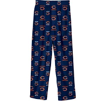 Pantalon de pyjama imprimé couleur l'équipe Chicago Bears bleu marine pour jeunes