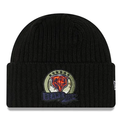 Chicago Bears New Era 2022 Sideline Ink Dye Cuffed Knit Hat - Navy