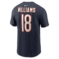 T-shirt Nike pour jeunes avec nom et numéro Fuse Caleb Williams Navy des Chicago Bears