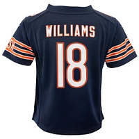 Maillot de jeu Nike Caleb Williams bleu marine pour jeunes joueurs des Chicago Bears