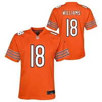 Maillot de match alternatif Nike pour jeunes Caleb Williams Orange Chicago Bears