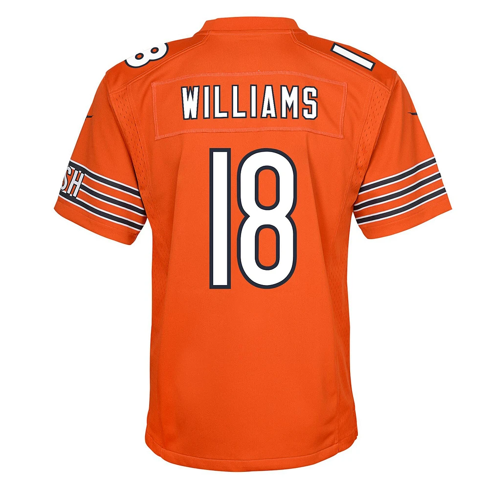 Youth Nike Caleb Williams Orange Chicago Bears Game Jersey