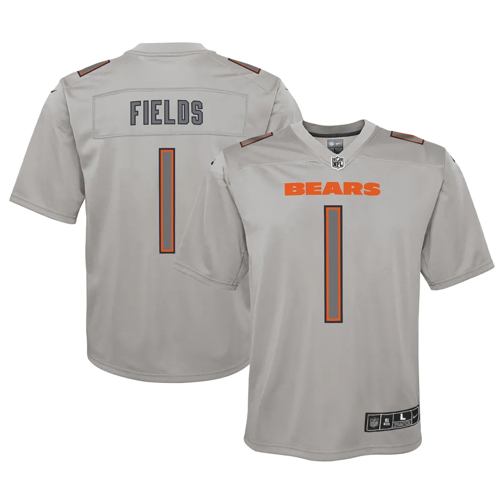 Lids Justin Fields Chicago Bears Nike Youth Atmosphere Game Jersey - Gray