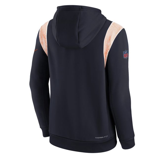 Chicago Bears Nike Side Line Therma Hoodie - Youth