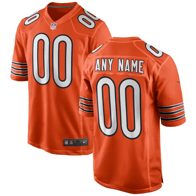 Men's Chicago Bears Justin Fields Nike Orange Alternate Game Jersey