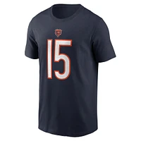 Youth Nike Rome Odunze Navy Chicago Bears First Round Pick Name & Number T-Shirt