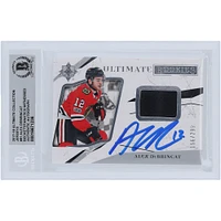 Alex DeBrincat Chicago Blackhawks dédicacés 2017-18 Upper Deck Ultimate Collection Maillots Black Relic #91 #/299 Beckett Fanatics ont été témoins authentifiés de la carte 10 Rookie