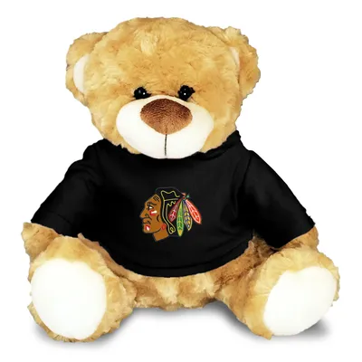 Chicago Blackhawks Personalized 10'' Plush Bear - Black