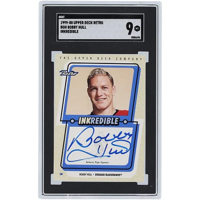 Bobby Hull Chicago Blackhawks Autographed 1999-00 Upper Deck Retro Inkredible #BOH SGC Authenticated 9 Card