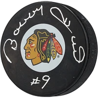 Bobby Hull Chicago Blackhawks Autographed Official Game Puck with "#9" Inscription