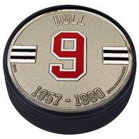 Bobby Hull Chicago Blackhawks - Hall of Fame Player Medallion Hockey Puck