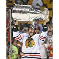 Brandon Saad Chicago Blackhawks Unsigned Stanley Cup Champions Raising Photograph