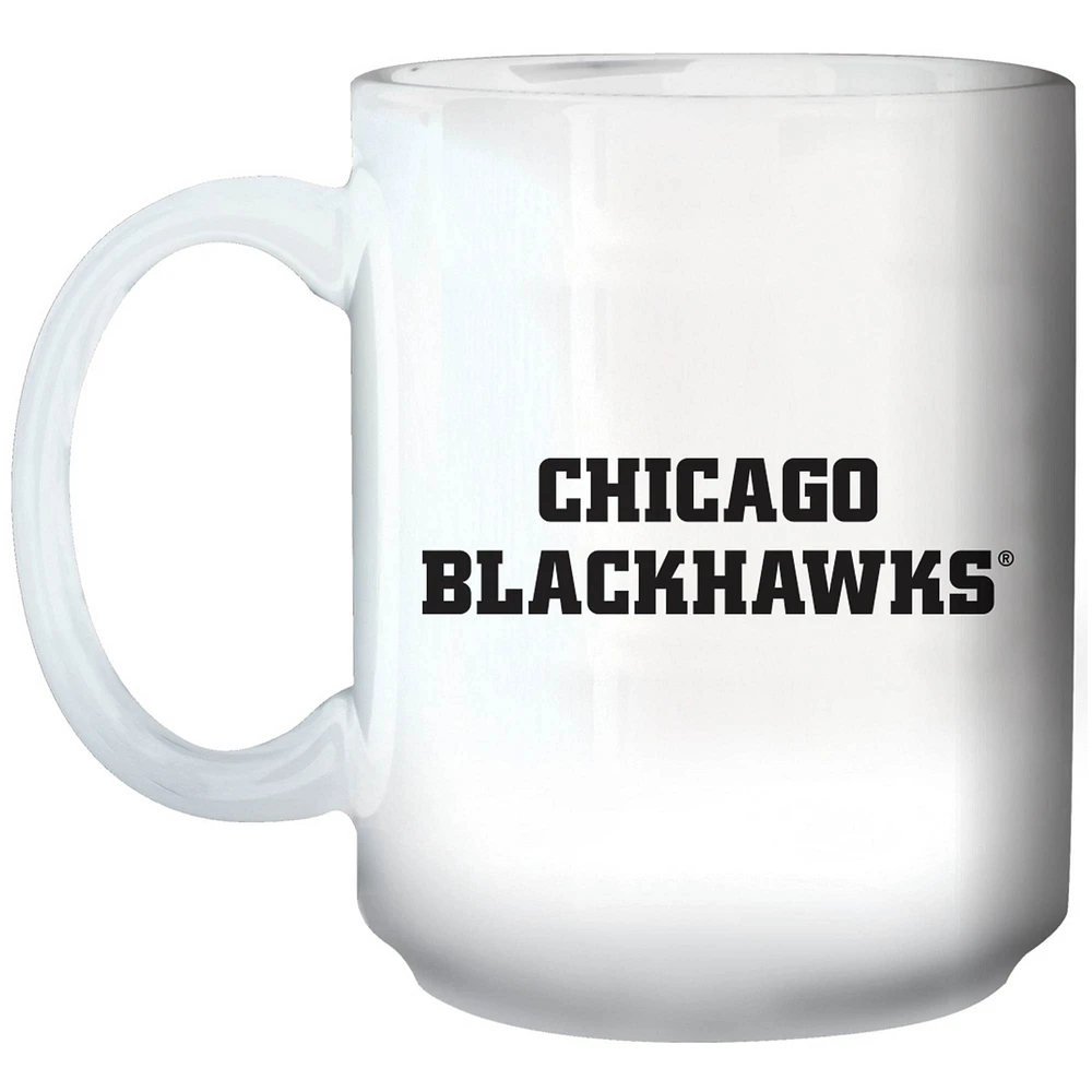 Blackhawks de Chicago 15 oz. Tasse à logo primaire