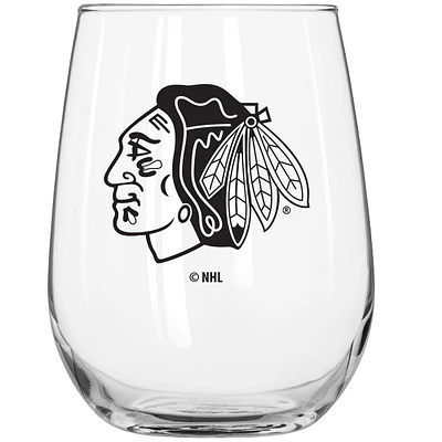 Verre à boisson incurvé de 16 oz pour le jour du match des Blackhawks de Chicago