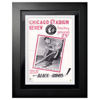 Chicago Blackhawks 1962 Chicago Stadium Review Edition 3 - 12'' x 16'' Framed Program Cover
