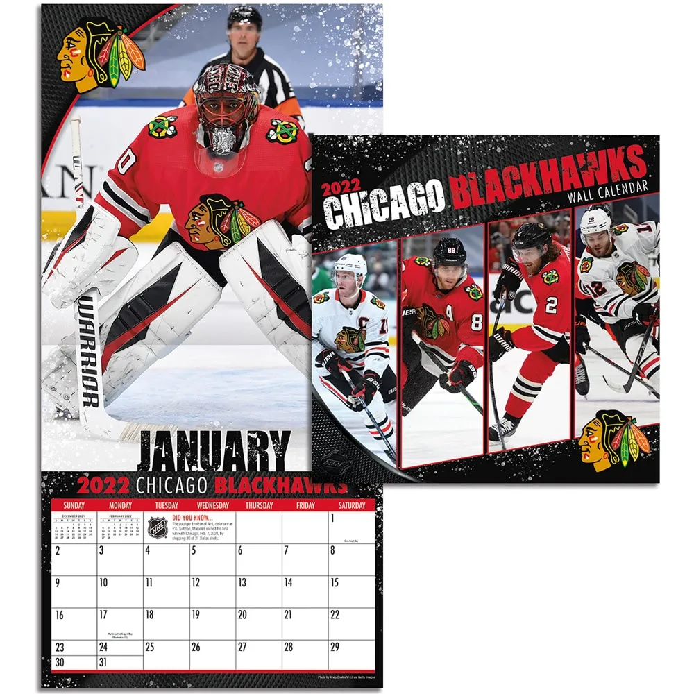 Chicago Blackhawks 2022 Mini Wall Calendar