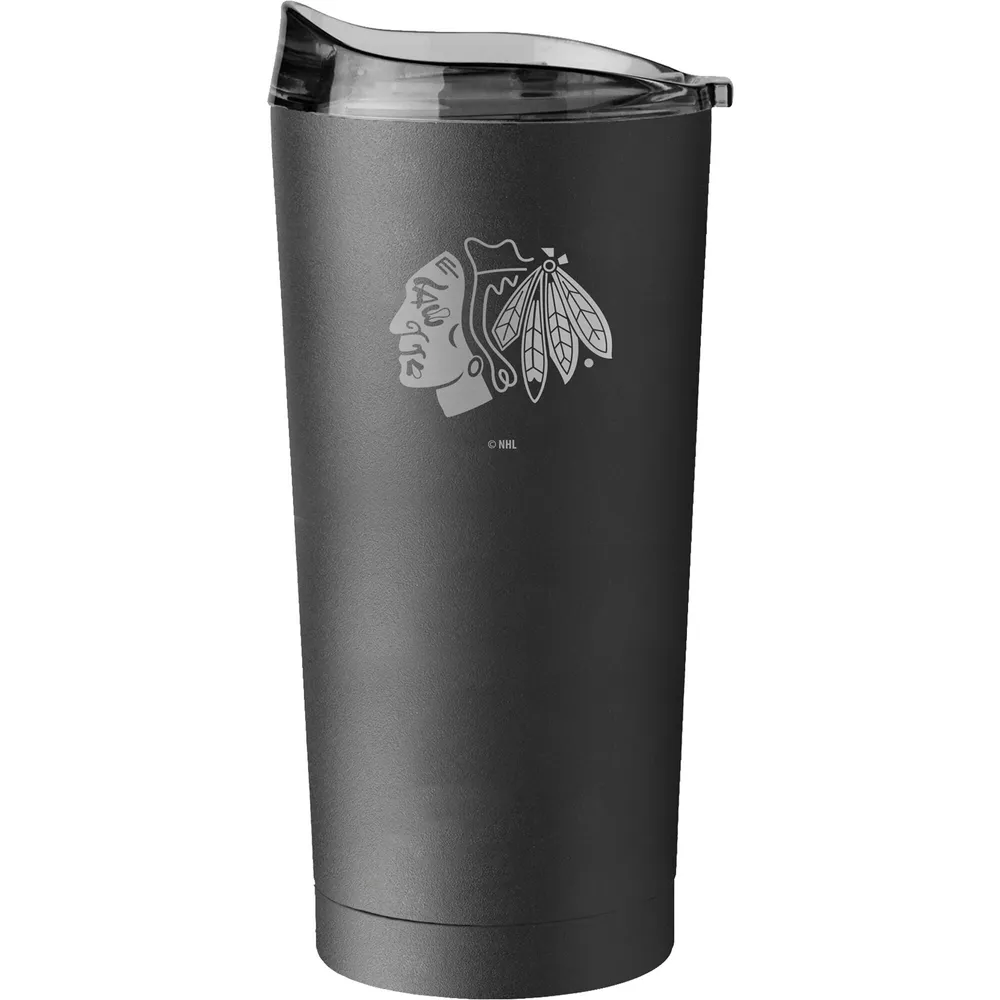 Blackhawks de Chicago 20oz. Gobelet à revêtement en poudre noire