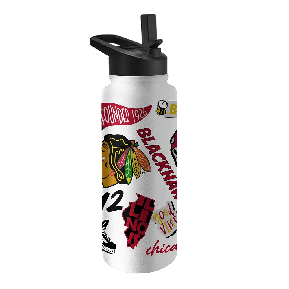 Blackhawks de Chicago 34 oz. Bouteille Quencher native