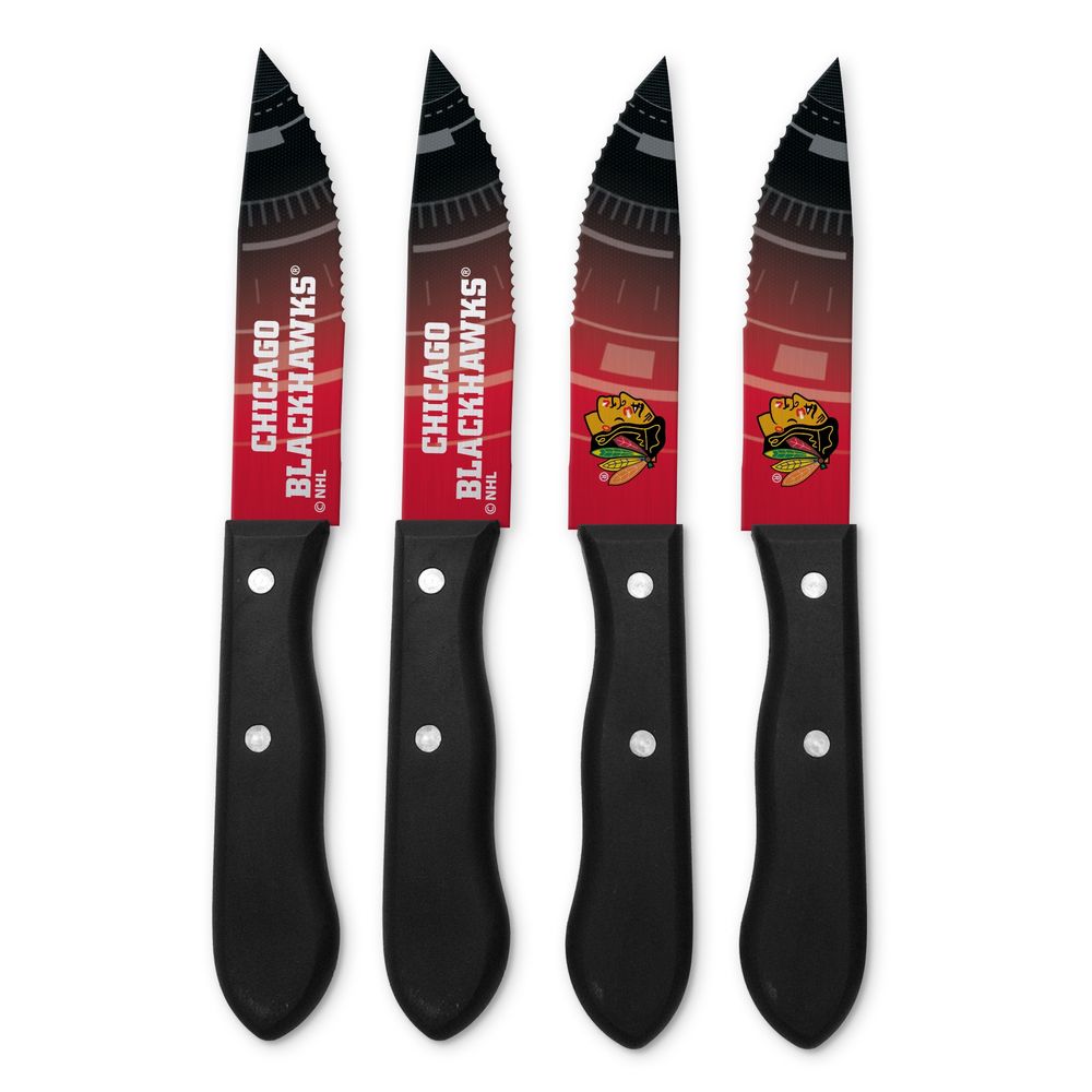 Chicago Blackhawks 4-Piece Steak Knife Set