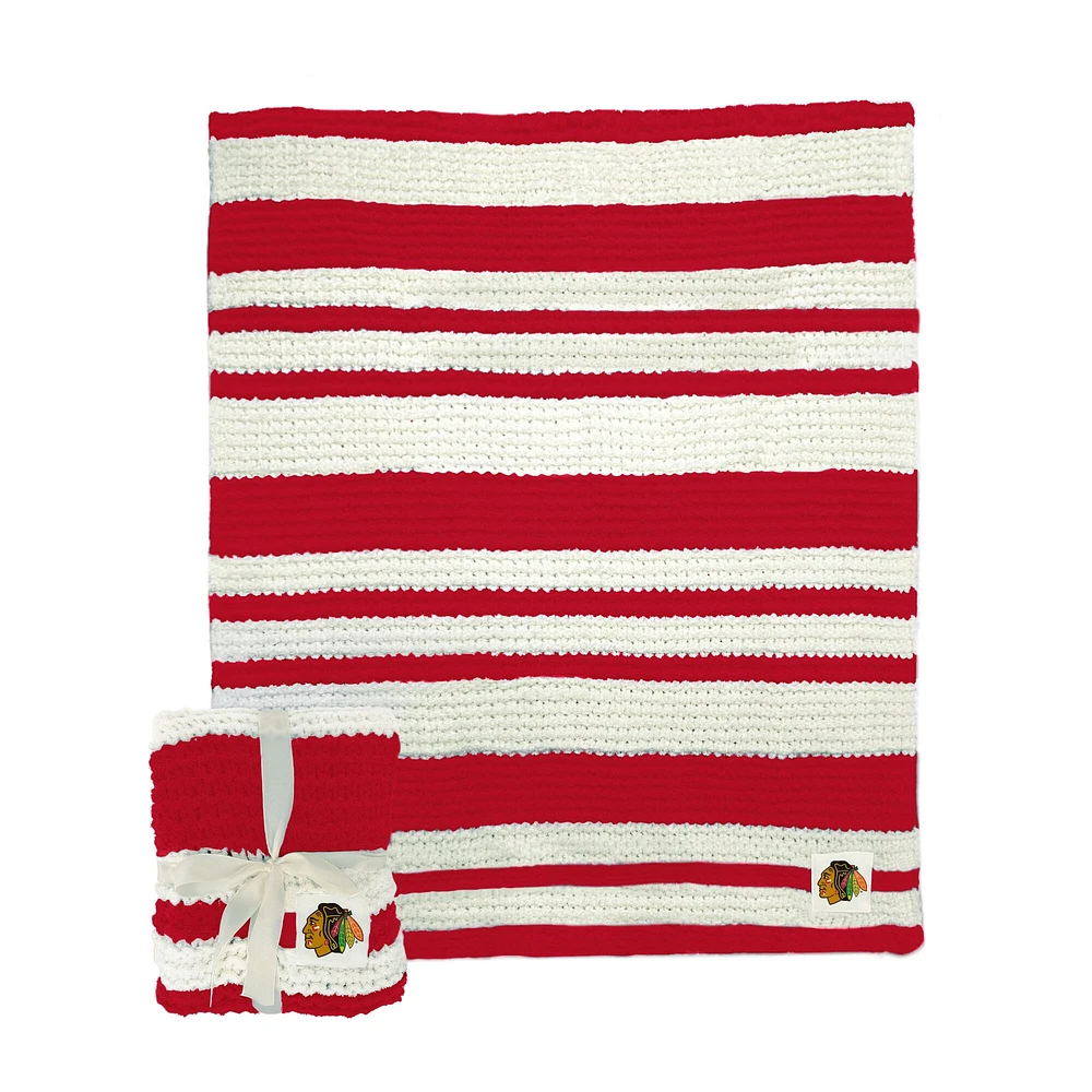 Chicago Blackhawks 50" x 60" Cable-Knit Throw Blanket