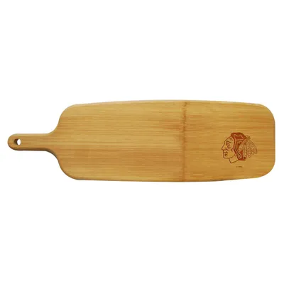 Chicago Blackhawks Bamboo Paddle Cutting and Serving Board