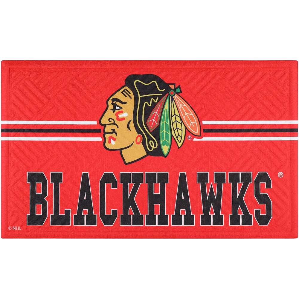 Chicago Blackhawks Embossed Door Mat