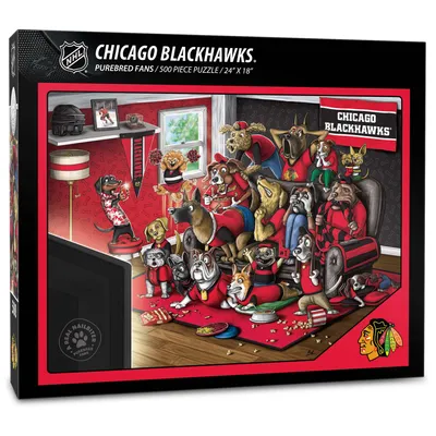 Chicago Blackhawks Purebred Fans 18'' x 24'' A Real Nailbiter 500-Piece Puzzle