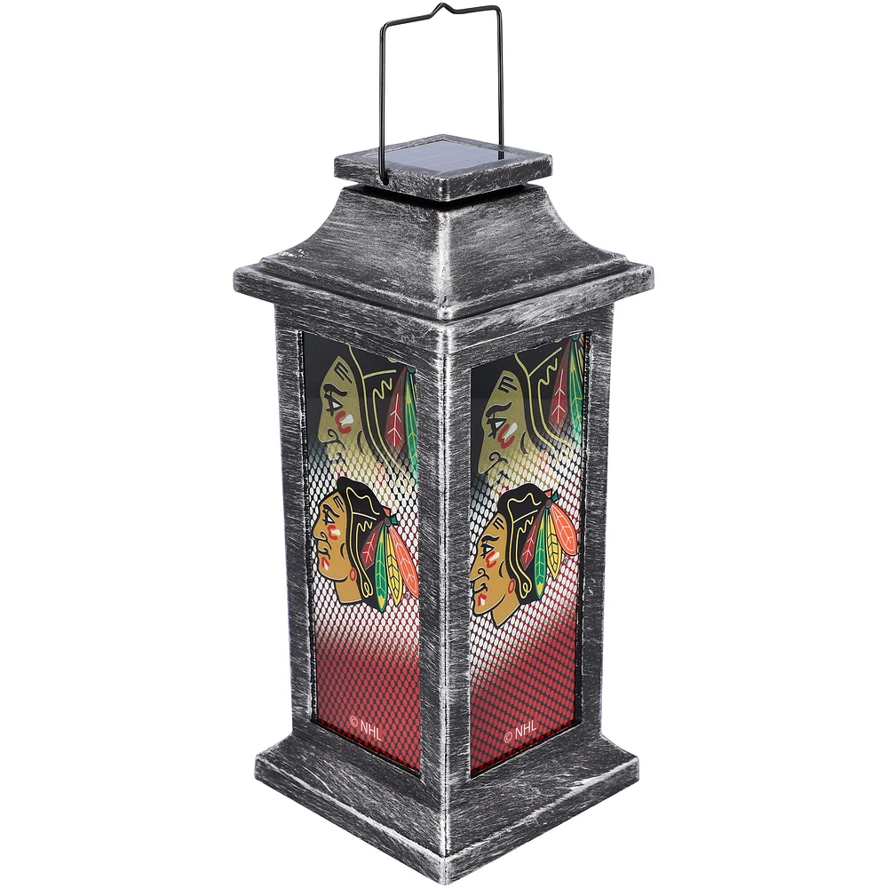Chicago Blackhawks Solar Garden Lantern
