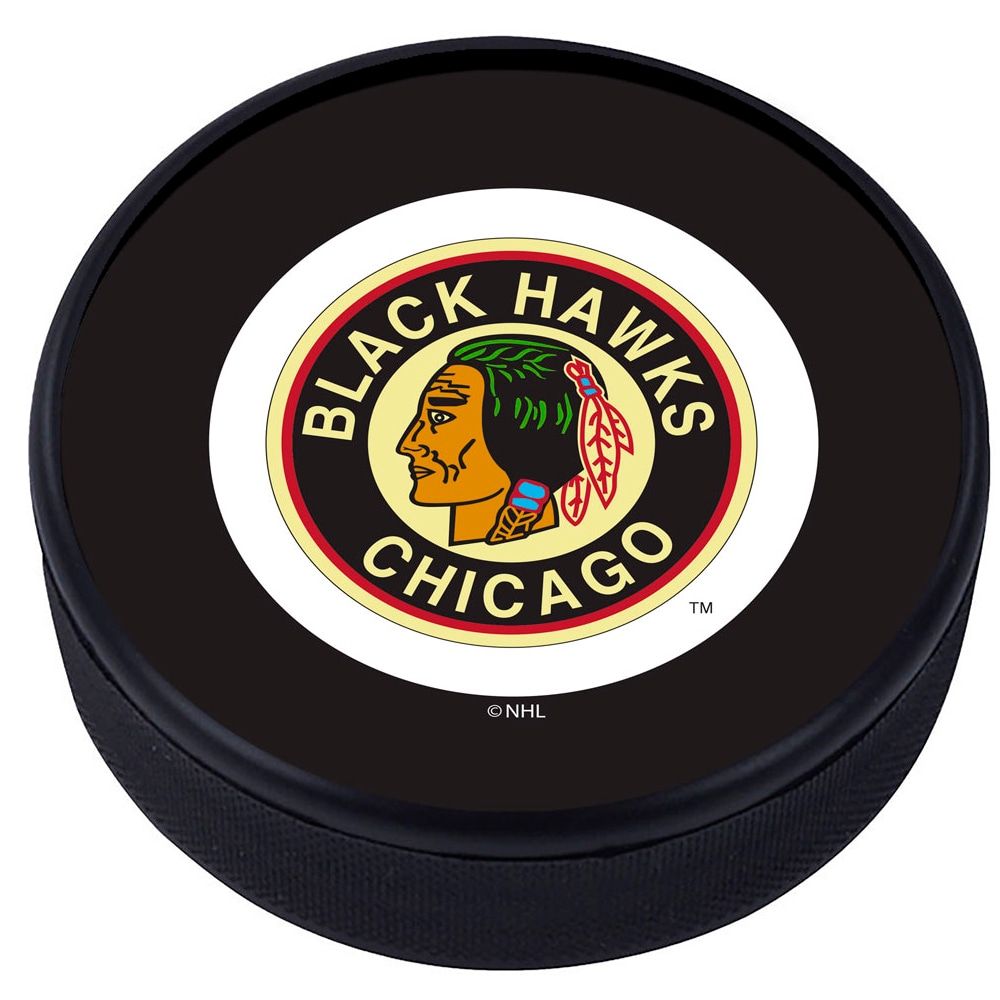 Chicago Blackhawks - Textured Classic Hockey Puck