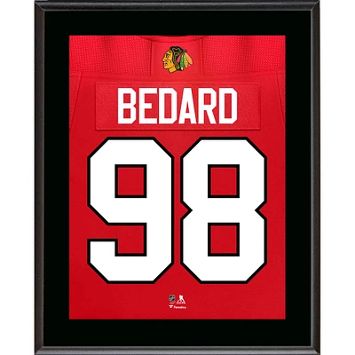 Connor Bedard Chicago Blackhawks 10.5" x 13" Jersey Number Sublimated Player Plaque