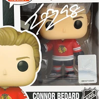 Connor Bedard Chicago Blackhawks Autographed Red Jersey Funko Pop! Vinyl Figure 