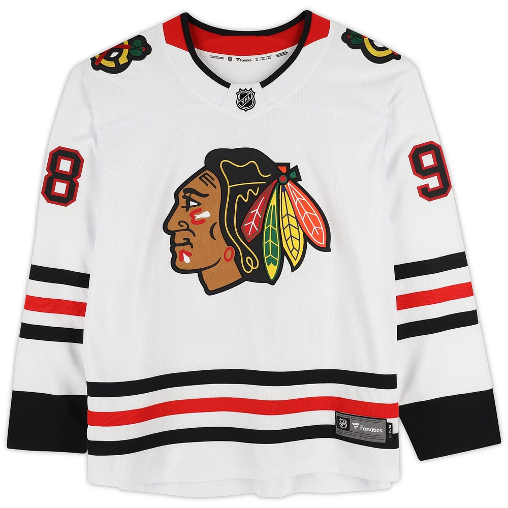 Connor Bedard Chicago Blackhawks Autographed White Fanatics Breakaway Jersey