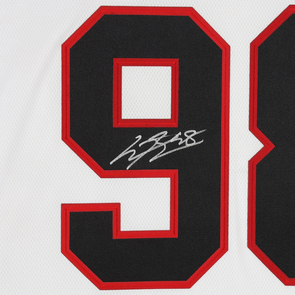 Connor Bedard Chicago Blackhawks Autographed White Fanatics Breakaway Jersey