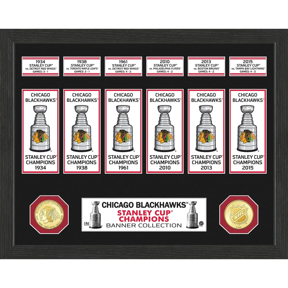 Highland Mint Detroit Red Wings Stanley Cup Banner Collection Photo Mint