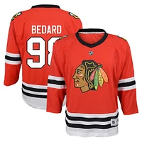 Maillot de joueur réplique à domicile des Blackhawks de Chicago rouge Connor Bedard pour bébé