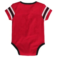 Body rouge en jersey de hockey des Blackhawks Chicago pour bébé